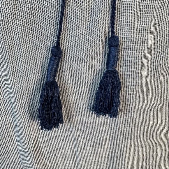 Lane Bryant Poncho Style Blue Stripe Women's Size 14/16 Blouse Top - Picture 7 of 13